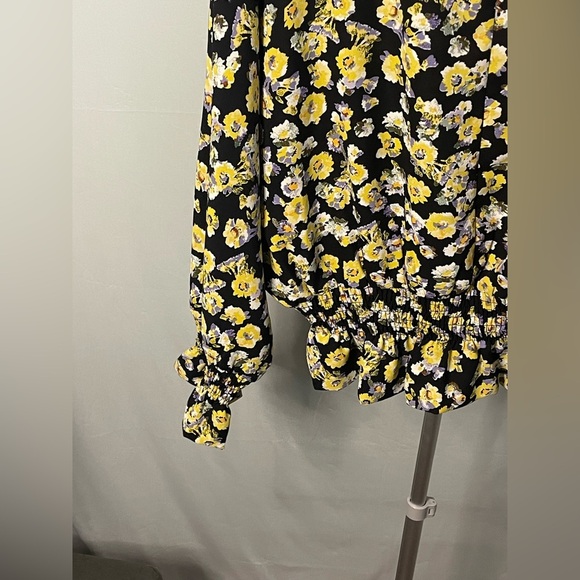 Anthropologie Azelhazel size large‎ floral long sleeve top - Picture 5 of 8